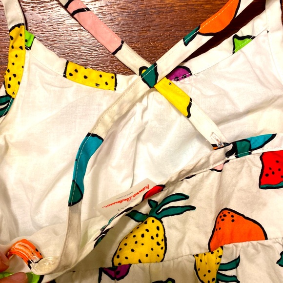 Hanna Andersson Fruit Tank Style Long Maxi Dress Girl’s Size 6-7 120cm - Picture 4 of 10